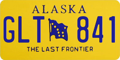 AK license plate GLT841