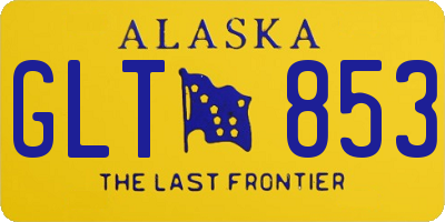 AK license plate GLT853