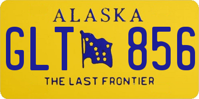 AK license plate GLT856