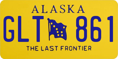 AK license plate GLT861