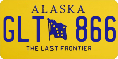AK license plate GLT866