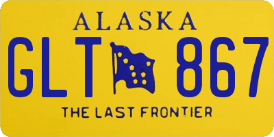 AK license plate GLT867