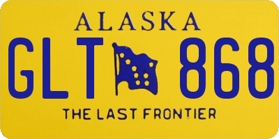 AK license plate GLT868