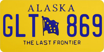 AK license plate GLT869