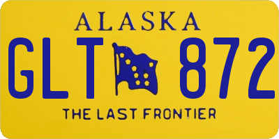 AK license plate GLT872