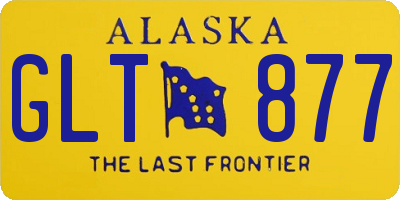 AK license plate GLT877
