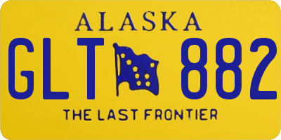 AK license plate GLT882