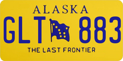 AK license plate GLT883