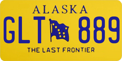 AK license plate GLT889