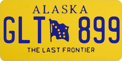 AK license plate GLT899