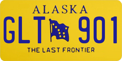 AK license plate GLT901