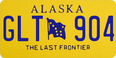 AK license plate GLT904