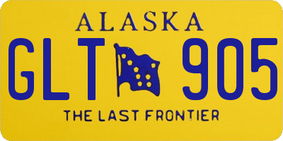 AK license plate GLT905