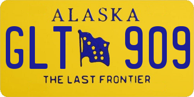 AK license plate GLT909