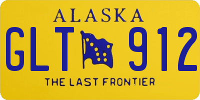 AK license plate GLT912