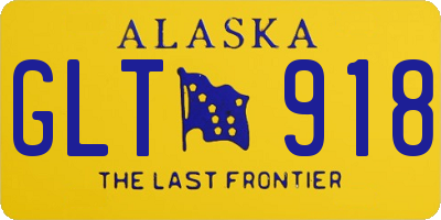 AK license plate GLT918