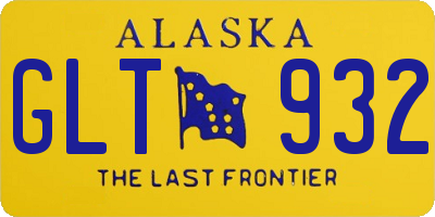 AK license plate GLT932