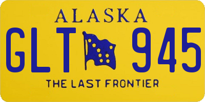 AK license plate GLT945