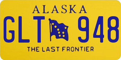AK license plate GLT948