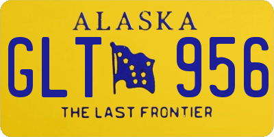 AK license plate GLT956