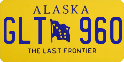 AK license plate GLT960