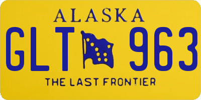 AK license plate GLT963