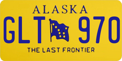 AK license plate GLT970