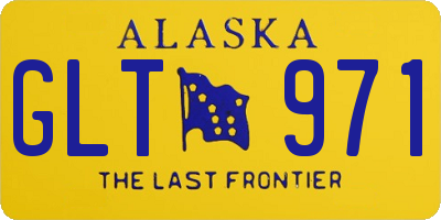 AK license plate GLT971