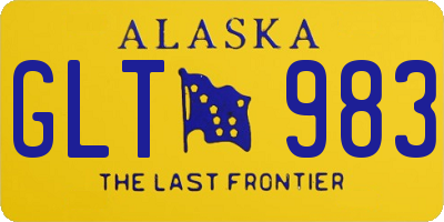 AK license plate GLT983