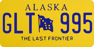 AK license plate GLT995