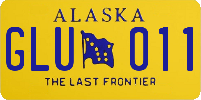 AK license plate GLU011