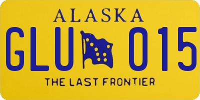 AK license plate GLU015