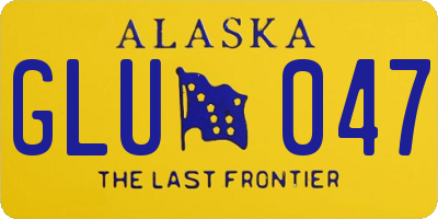 AK license plate GLU047
