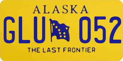 AK license plate GLU052