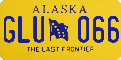 AK license plate GLU066