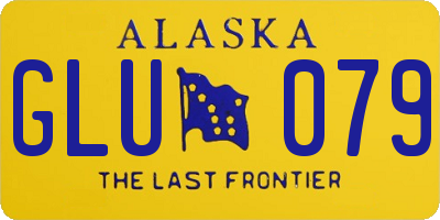 AK license plate GLU079
