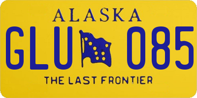 AK license plate GLU085
