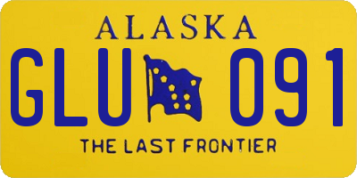 AK license plate GLU091