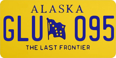 AK license plate GLU095