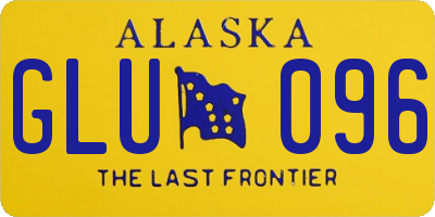 AK license plate GLU096