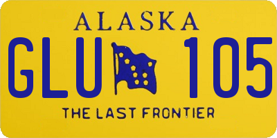 AK license plate GLU105