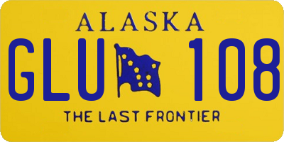 AK license plate GLU108