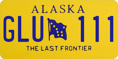 AK license plate GLU111