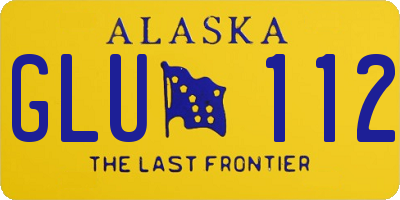 AK license plate GLU112