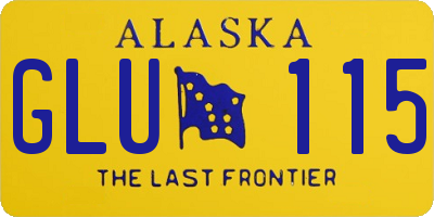 AK license plate GLU115