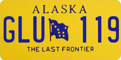 AK license plate GLU119