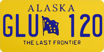 AK license plate GLU120