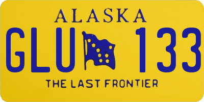 AK license plate GLU133