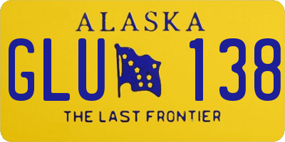 AK license plate GLU138