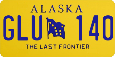 AK license plate GLU140